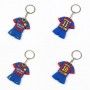 Cadeaux de vacances en caoutchouc souple de trousseau de PVC de kit de FC Barcelone pour les clients d'affaires