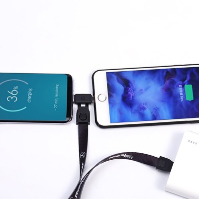 Solutions de chargement élégantes : chargeur de téléphone avec cordon et câble 2 en 1