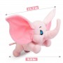 Animal en peluche d'éléphant rose personnalisé, cadeaux de vacances pour enfants