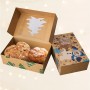 Coffret cadeau de Noël avec logo La meilleure boîte à friandises personnalisée pour le réveillon de Noël