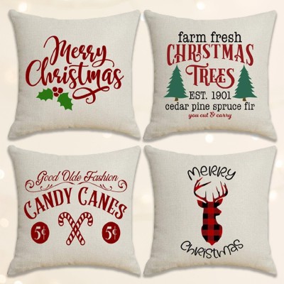 Coussins de noël personnalisés, décoratifs, cadeau pour la maison