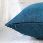 Cadeau de Noël Taie d'oreiller Ikea bleue Housses de coussin carrées personnalisées