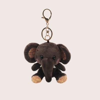 Porte-clés personnalisé en peluche Mini Éléphant Porte-clés personnalisé Éléphant en peluche