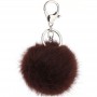 Porte-clés personnalisé fausse fourrure Porte-clés personnalisé pompon