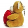 Ours en peluche tenant un ours en peluche tenant un cœur porte-clés en peluche personnalisé Ours en peluche avec un porte-clés p