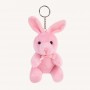 Porte-clés personnalisé en peluche lapin