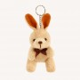 Porte-clés personnalisé en peluche lapin