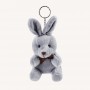 Porte-clés personnalisé en peluche lapin