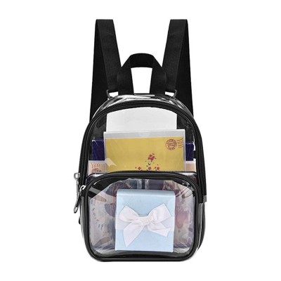 Petit sac d'école fait sur commande transparent de mini sac à dos avec le logo imprimable