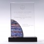 Trophée de cristal personnalisé, lettrage gratuit, plaque personnalisée autorisée