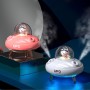 Humidificateur d'air Ultra silencieux en forme d'ovni, Logo personnalisé, Double pulvérisation, avec veilleuse colorée