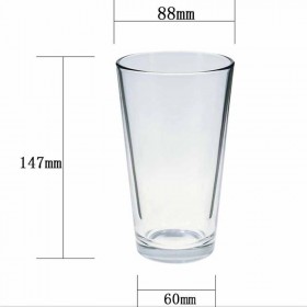 Tasse d'eau en verre personnalisée, modèle d'écran en soie, tasse de bière en verre personnalisée