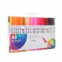 Ensemble de stylos aquarelle solubles dans l'eau, 12 couleurs, peinture de remplissage, stylo aquarelle