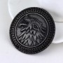 Badge en alliage tête de loup tête de Dragon, Badge rétro personnalisé