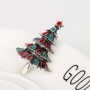 Broche d'arbre de Noël en diamant, cadeau de Noël créatif