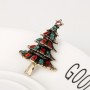 Broche d'arbre de Noël en diamant, cadeau de Noël créatif