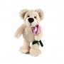 Peluche ours en peluche avec fleur Disponible en 3 couleurs