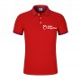 T-shirt manches courtes homme, en coton, Sea Island, à revers, publicitaire