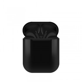 Ensemble d'écouteurs AirPods i10 avec logo personnalisé et d'écouteurs sans fil noirs