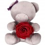 Cadeau personnalisé d'ours en peluche de peluche de Rose d'animal en peluche pour des vacances