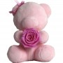 Cadeau personnalisé d'ours en peluche de peluche de Rose d'animal en peluche pour des vacances