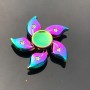 Fidget Spinner arc-en-ciel en métal, soulagement du stress, vente en gros