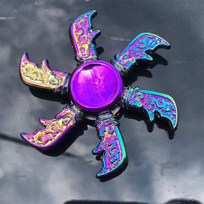 Spinner de décompression de main personnalisé, placage métallique personnalisé, Fidget Spinner