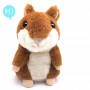 Hamster parlant électronique mignon personnalisé en peluche interactif pour les enfants