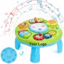 Table musicale éducative portative et multifonction pour enfants, jouets d'apprentissage