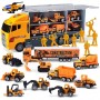 Prix ​​d'usine voiture camion jouets transporteur Construction voitures 11 en 1 jouets