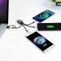 Illuminez votre marque : porte-clés personnalisé avec logo de câble USB avec capacités de charge lumineuses