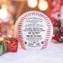 Cadeau de Noël Décoration Baseball Baseball inspirant personnalisé