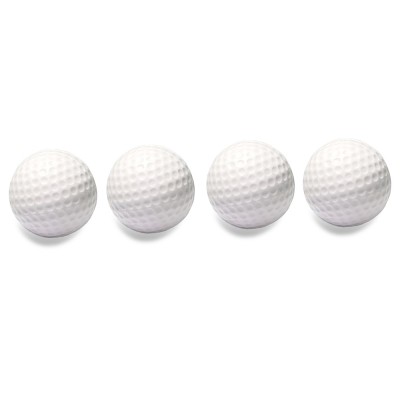 TOYARD Lot de 4 balles de baseball en mousse blanche pour entraînement des enfants et des jeunes joueurs