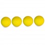 TOYARD Lot de 4 balles de baseball en mousse jaune pour entraînement des enfants et des jeunes joueurs