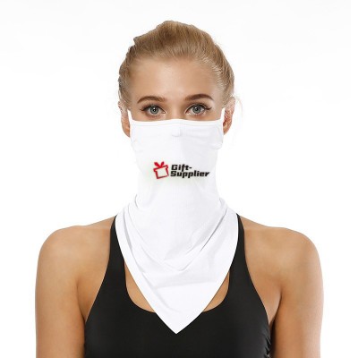 Masque blanc Couvre-visage en guêtre de cou en microfibre 100% polyester pour hommes femmes