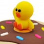 Cadeau pour enfants Super mignon canard en caoutchouc PVC meilleurs ornements de bureau