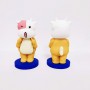 Figurines de bœuf en PVC, Mini animaux du nouvel an, cadeaux, accessoires de dessin animé