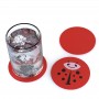 Dessous de verre de table en PVC de forme ronde, vente en gros d'usine pour boissons