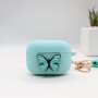 Papillon d'impression de caisse d'Airpods vert menthe de cadeaux uniques de promotion de PVC