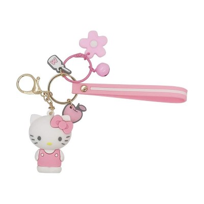 Porte-clés en caoutchouc personnalisé, figurine Sanrio Kawaii, cadeau promotionnel