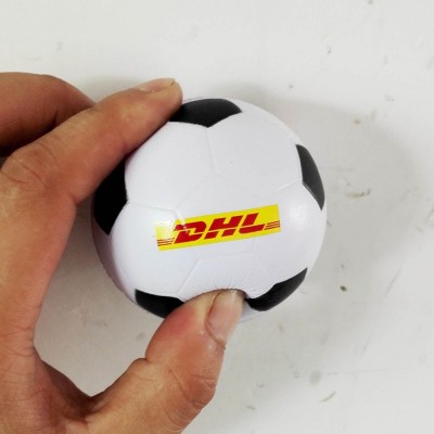 Balles anti-stress personnalisables avec logo DHL imprimé, meilleur cadeau promotionnel pour les entreprises