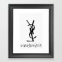 YSL Framed Art Print Meilleurs cadeaux d’entreprise pour décorer le bureau